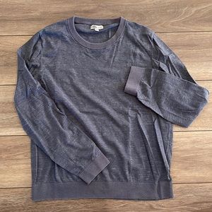 Dark Heathered Grey Men’s Lee Cooper Crew Neck Sweater, Size L